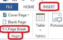 21 Creating a New Page You will want to create a new page after your title page and after each of your topics within your portfolio.