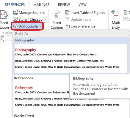 In this situation, we will assume that your teacher is asking you to create your bibliography using the Chicago Style formatting.