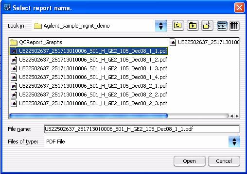 Workflow Reference 4 Select Report Name Select Report Name Figure 77 Select report name dialog box Purpose: Used to select the folder location and name to store a CGH report.