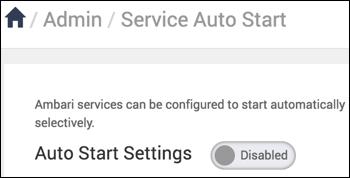 When you complete changes to your auto-start settings, click Save. Remove a service Use Services > Actions > Delete Service to remove a service from your cluster.