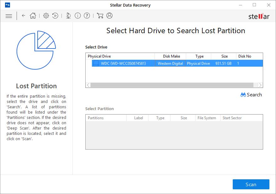 1. Run Stellar Data Recovery Home. 2. From Select What to Recover screen, select the type of data i.e. Everything, Documents, Folders & Emails or Multimedia Files, you want to recover. 3. Click Next.