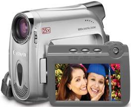 MiniDV Camcorder 1176B001 25x Optical/1000x Digital Zoom, 680k, Video Assist Light, Wide 16:9, Wide 2.7" LCD, DiG!