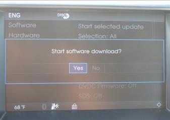 A message will appear, then select Yes to start software download. 2.
