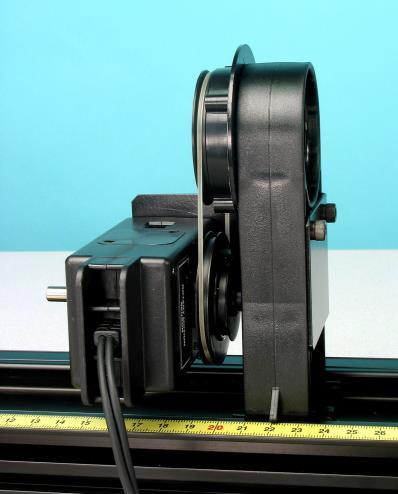 5. Plug the Rotary Motion Sensor into the interface (see Fig 5). Figure 6: Rotary Motion Sensor Connected to Polarizer with Belt 6.