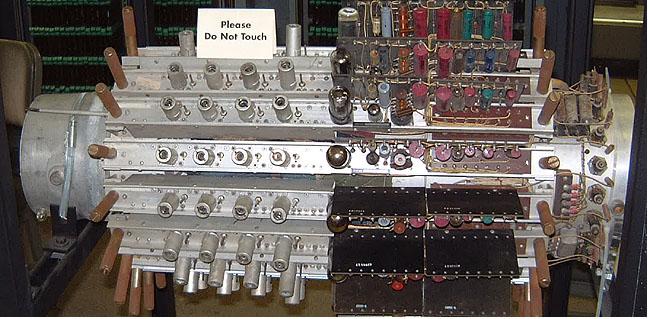 ( 7 UNIVAC Mercury delay unit (1 of 1951 UNIVAC mercury delay units containing 18 delay lines,
