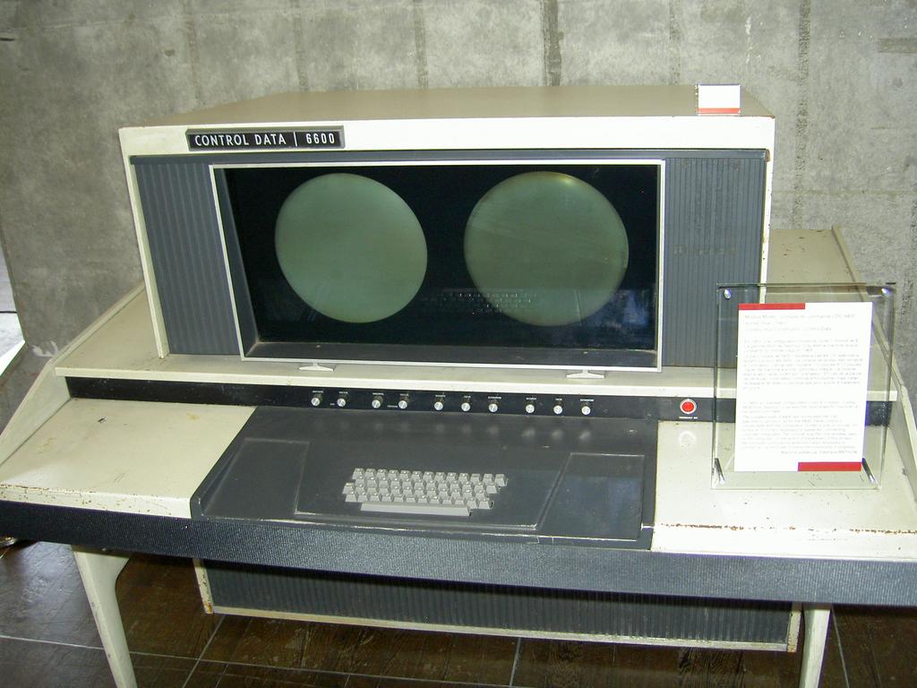 1964 CDC 6600 dual display console First full-screen text