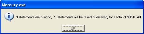 Statements 18 13 NOTE» Check Include Credit balances to indicate that you want statements with credit balances to be printed in this batch.