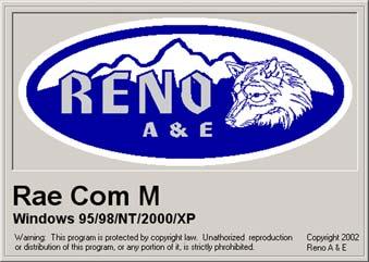Installing RaeComM The most current version of RaeComM software is available on the Reno A&E website (www.renoae.