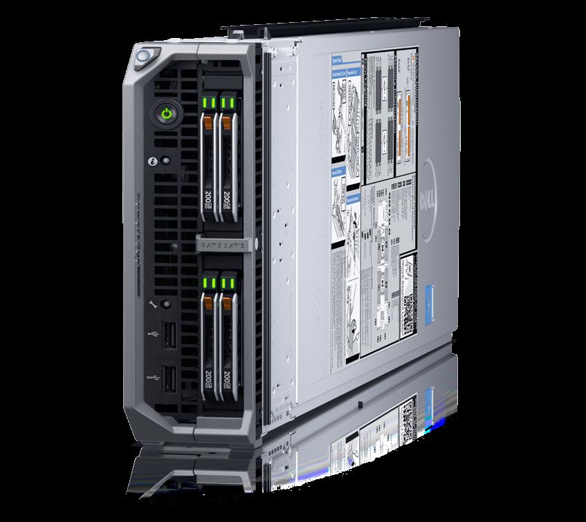 PowerEdge M630 An ultra-efficient blade server combining up to 36 cores of Intel processing power and 24 DIMMs of DDR4 memory in a dense, easy-to-manage platform ideal for data center workloads.