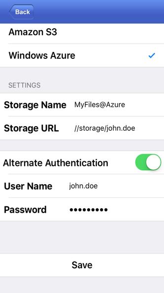 Enter Storage Name of your choice and Storage URL to your desired storage. 5.