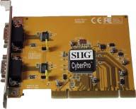 Package Contents CyberPro PCI 2S board Driver CD Quick installation guide Layout JP2 (Serial port 2) Serial Port 2 Serial Port 1 JP1 (Serial port 1) Figure 1.