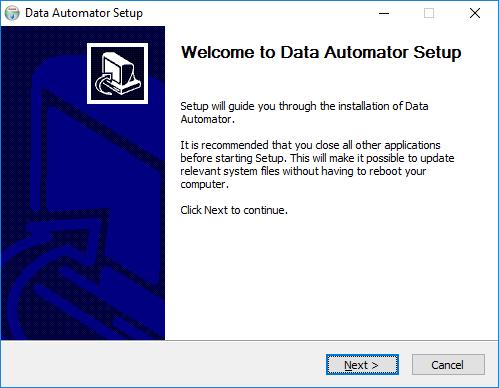 Installation 1. Download installation file from Data Automator page at: http://www.plussoftware.com.