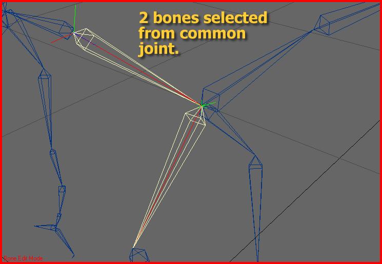 You can choose what bones in a common joint you want to move.