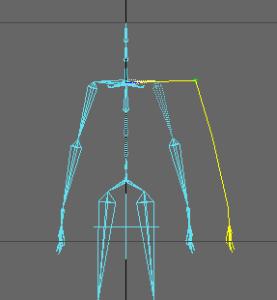 If you use the LMB to move the selected bone s tip, its hierarchy will move along with it.