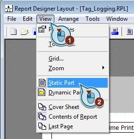 Outputting values from the process archive 7.4 Editing the Page Layout 7.4.4 Editing the header Introduction The following steps will show you how to edit the header of the page "Report content".