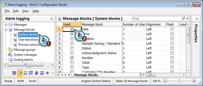 Configuring messages 8.4 Configuring message blocks 8.
