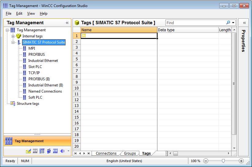 Configure communication 4.4 Adding a Channel Result You have inserted the "SIMATIC S7 Protocol Suite" channel and it is displayed in WinCC Configuration Studio.