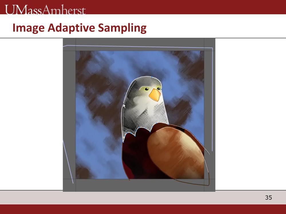 This video shows the adaptive samples generated using the 2-stage algorithm.