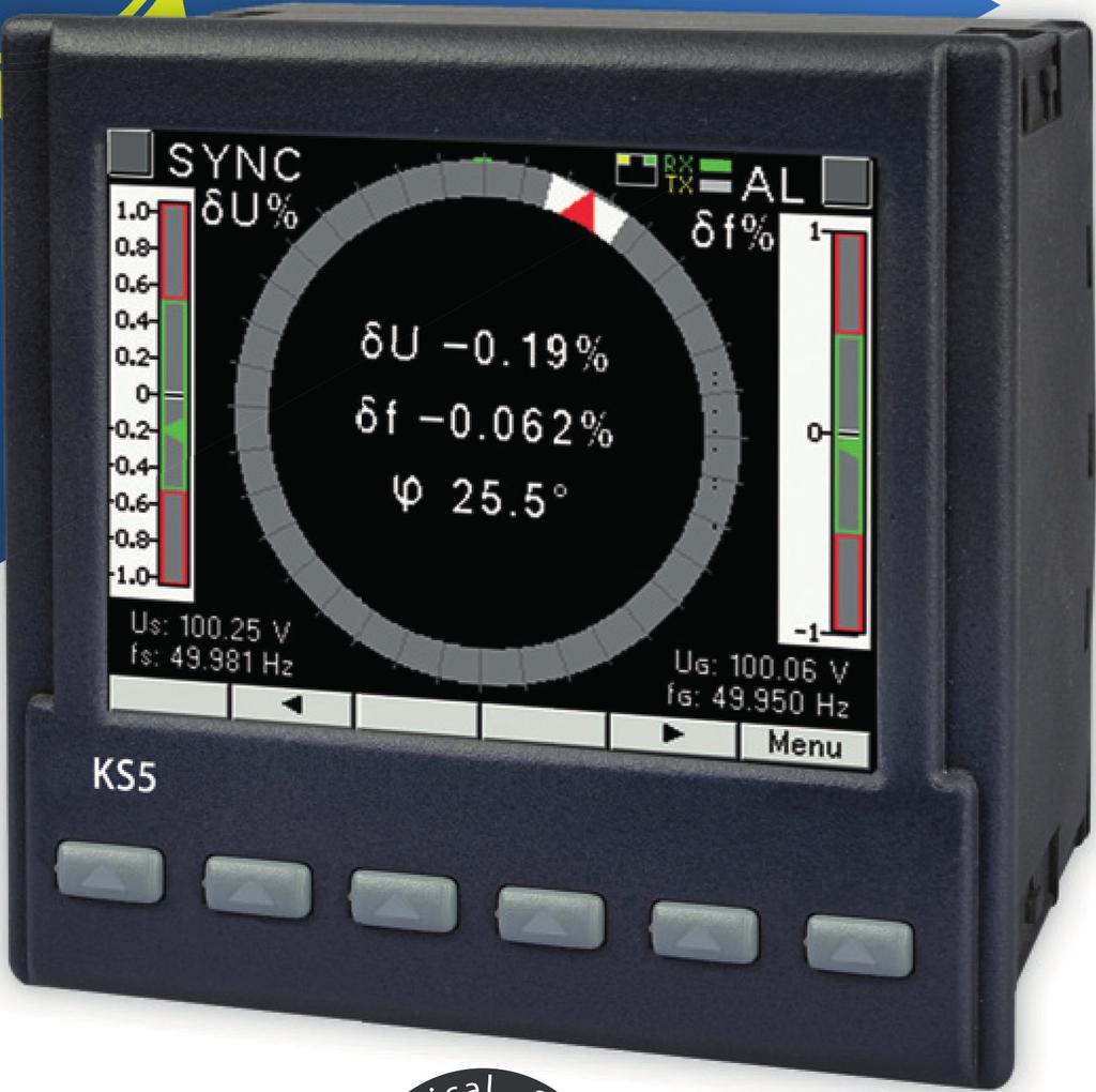 SYNCHRONIZATION METER Converters & Recorders Features Clear data visualization thanks to color graphic display 3.