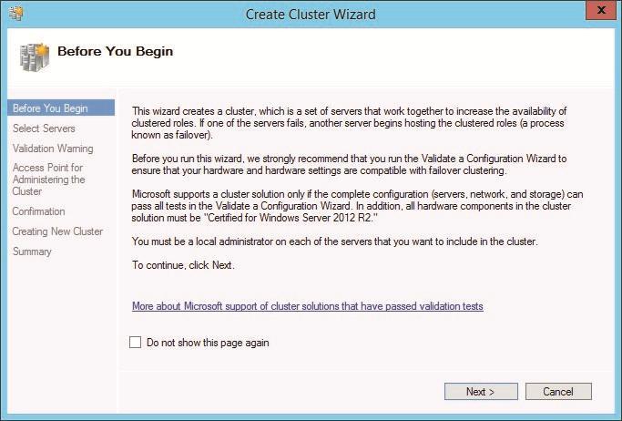 Creating Client Cluster This chapter shows how to create a failover cluster using the SMB shares we have configured in the previous