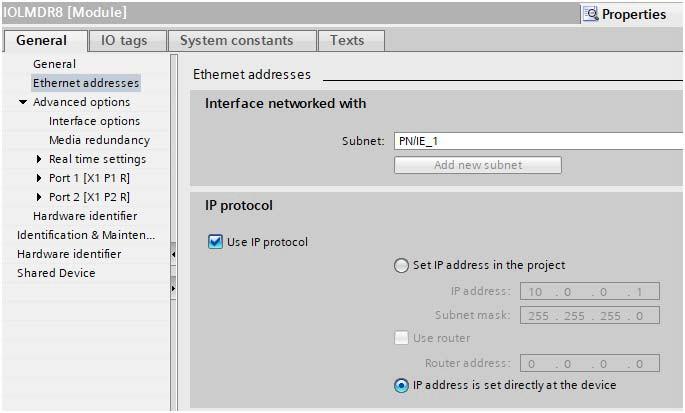 TIA Portal V13 3.4.3.2. TIA Portal V13 Use the following procedure if you want to set the LOCAL method using TIA Portal. 1. 2. 3. 4. Double-click the IOLM in the Device configuration Network view.