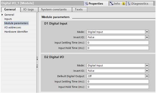 Digital I/O Module 3.7.2.3.2. TIA Portal V13 Use the following procedure to configure digital output. 1. 2. 3. Open the IOLM Device view. Click the Digital I/O module.