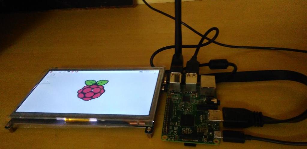 pi is run on Linux kernel it has a quad core processor with 1GB RAM. The 7 inches touch screen LCD is used as a display.