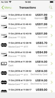 How do I look at the transaction history for purchases?