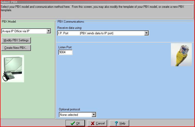 Select Avaya IP Office via IP from the left panel list box, and then click OK.
