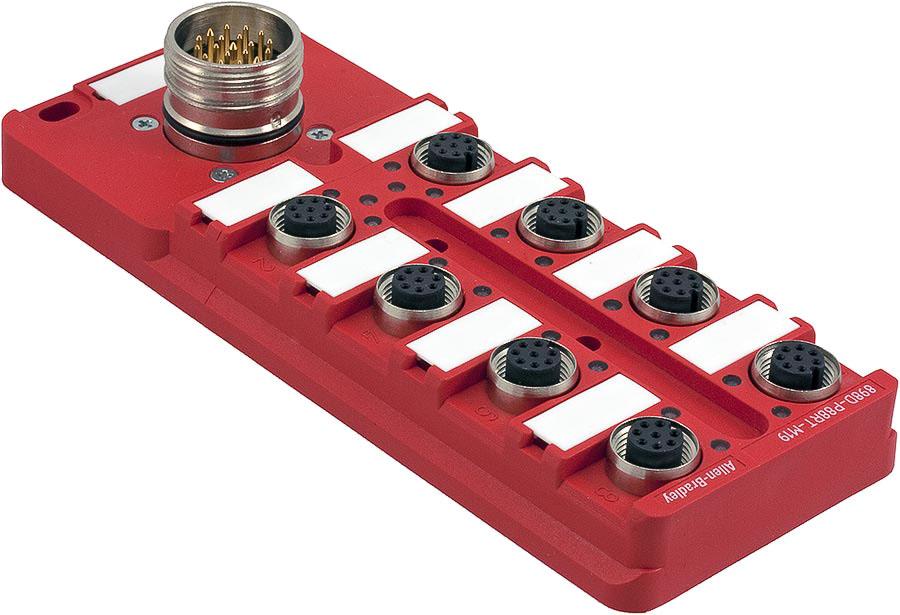 4 TDescriptionT This new passive safety distribution R box helps facilitate quick installation of safety systems by using quick disconnect (QD) patchcords that eliminate individual wiring to specific