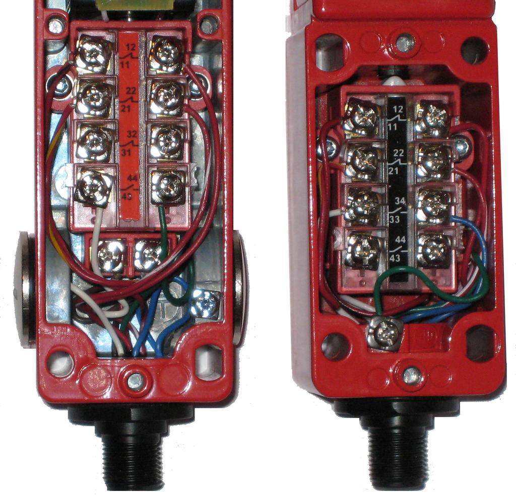 7 The housing of metal-bodied interlocks must be connected to earth ground. This can be accomplished via the mounting hardware or by a connection in the device.