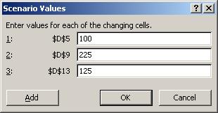 You can type cell names, highlight a cell range, or hold down the [Ctrl] key while you click individual cells to add them to the text box.