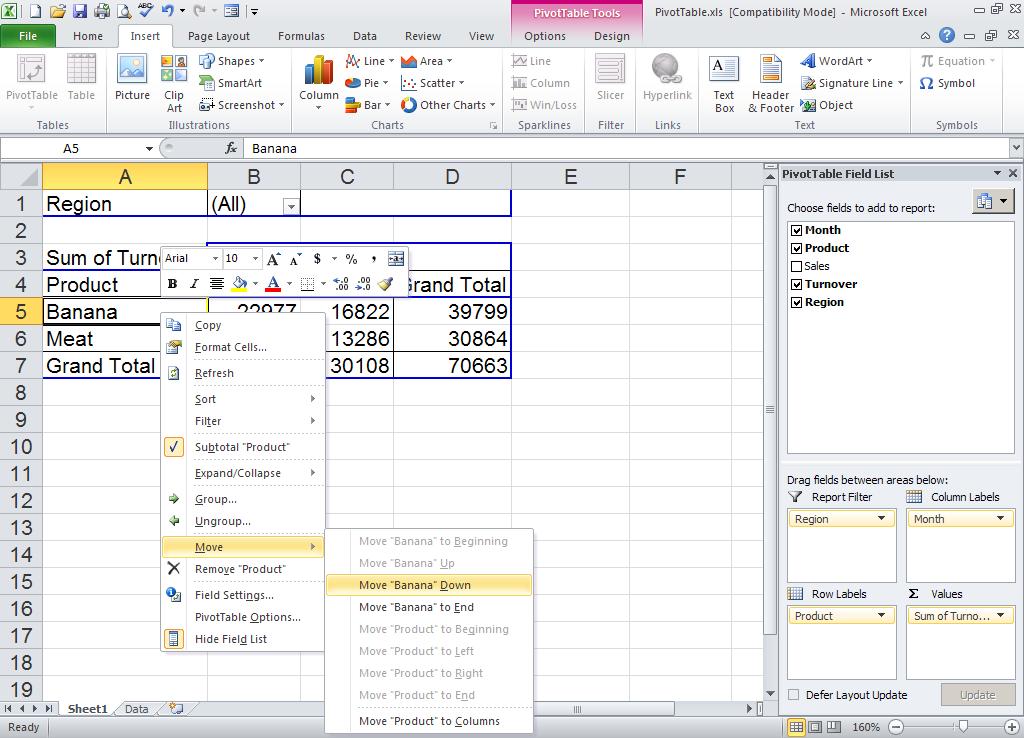 9.4 Customize a PivotTable Report You've now created a PivotTable report, but that's only the beginning.