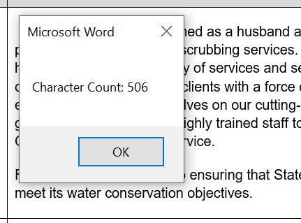 Formatting Content for Export to Excel Inspect Word Cell Character Count Inspecting the current cell restrictions will indicate if there is a character limit restriction applied to the cell in Excel,