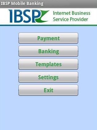 Information ABOUT IBSP Mobile Banking and FAQ is also available at this first page.