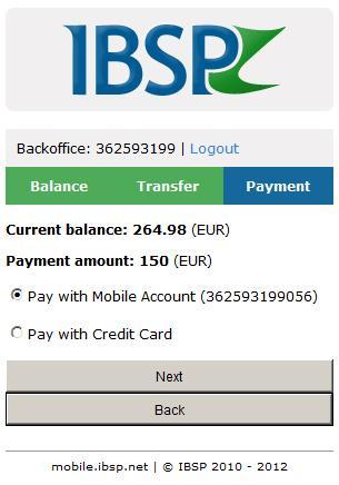 The Secure Card Payment function can be used by anyone who like to pay to an IBSP account holder with credit or debit cards (Visa/MasterCard) When the IBSP account