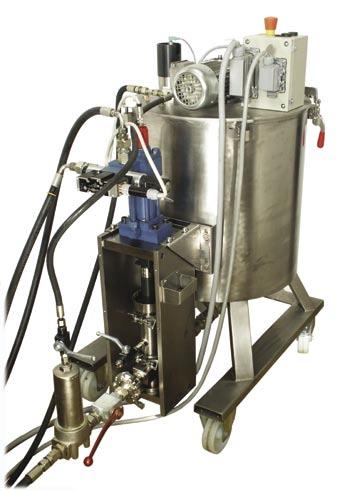SD-XK / XKV Dosing system for in-line mixing The Basic Machine In essence, the basic machine consists of a single dosing unit with a dosing volume of 650 ml.