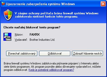 Aplikácia Brother PC-FAX Príjem faxov pomocou aplikácie PC-FAX Softvér Brother PC-FAX Príjem umožňuje prezerať a ukladať faxy v počítači.