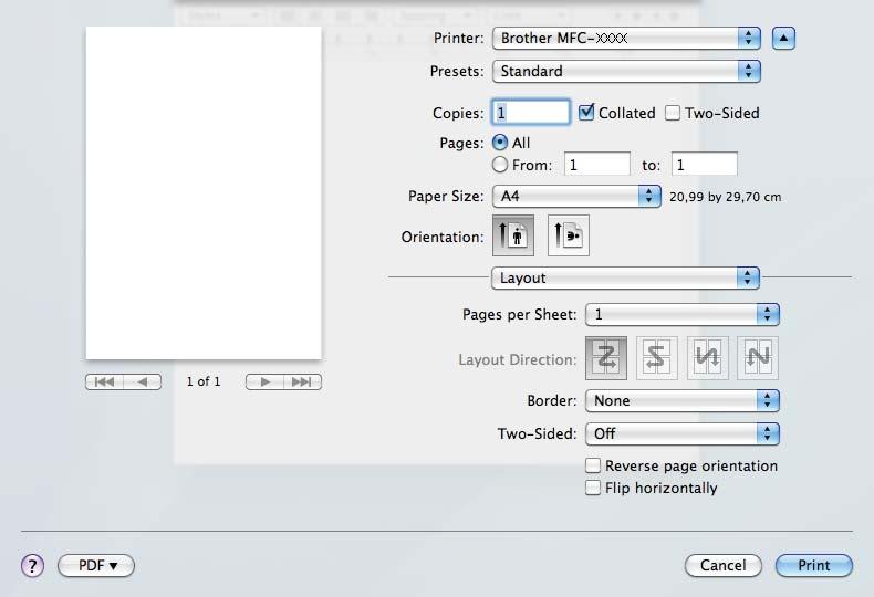 Tlač a faxovanie Reverse Print (Obrátená tlač) Ak chcete tlačiť údaje obrátene zhora nadol, začiarknite políčko Reverse Print (Obrátená tlač). (Používatelia operačného systému Mac OS X 10.5.