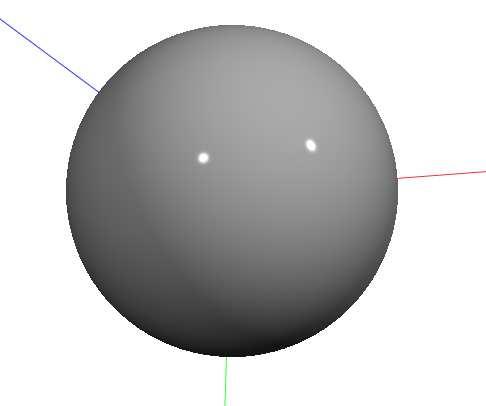 8 Fig. 3. Synthetic sphere rendered by OpenGL with a Phong Shader using the viewing parameters of the two synthetic cameras.