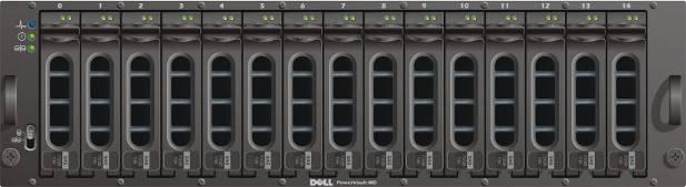 Solution Description The Dell PowerVault MD3000i enclosure can house up to 15 disks.