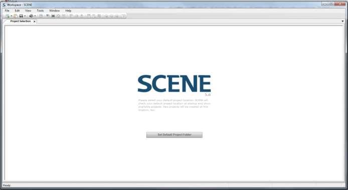 SCENE - Default Project Folder To start SCENE, double-click shortcut on desktop or