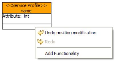 selecting the ServiceProfile, the attribute and the functionality correspondingly as shown in the following figure: