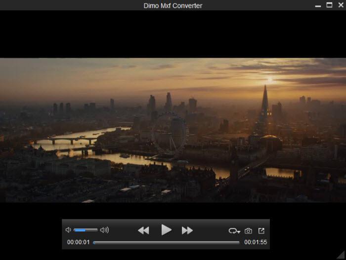 After you loaded the video into Dimo MXF Converter, you can see the movie list on the interface.