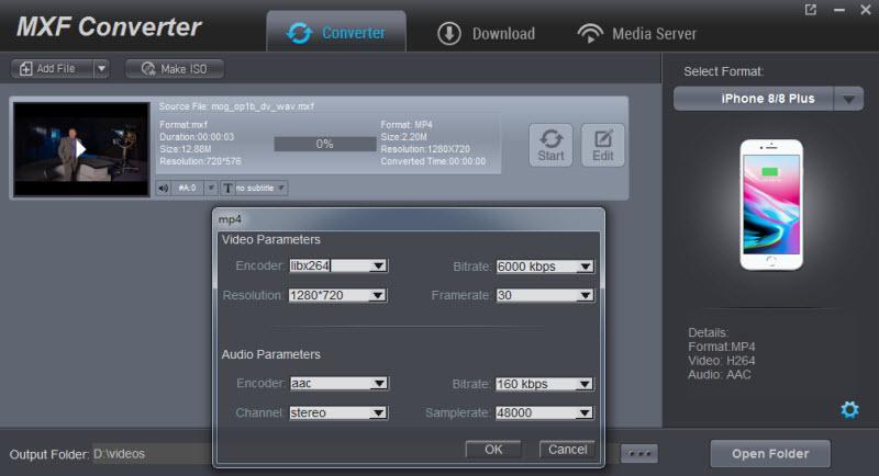Step 3: Set Video and Audio Parameters By clicking "Settings" button, you could enter the "Profile Settings" interface to adjust video and audio parameters of selected output profile, including: