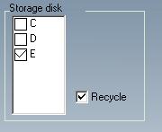 MAXDVR & DR Series Cards 84 Fig 7.19 Storage disk Users can store record file by selecting storage disk.