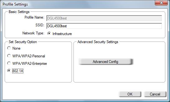 Section 4 - Wireless Security Configure 802.1x (RADIUS) Using the D-Link Utility 802.1x is for advanced users who are familiar with using a RADIUS server and setting up certificates. 1.