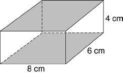 congruent bases Volume V of a prism = area of base B height h V =