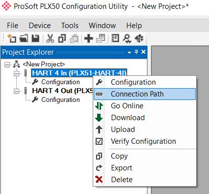 Setup 3.5. MODULE DOWNLOAD Once the PLX51-HART-4I configuration has been completed, it must be downloaded to the module.