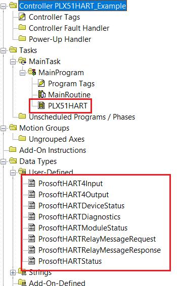 Setup You may need to change the routine to map to the correct PLX51-HART-4I module instance name,